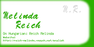 melinda reich business card